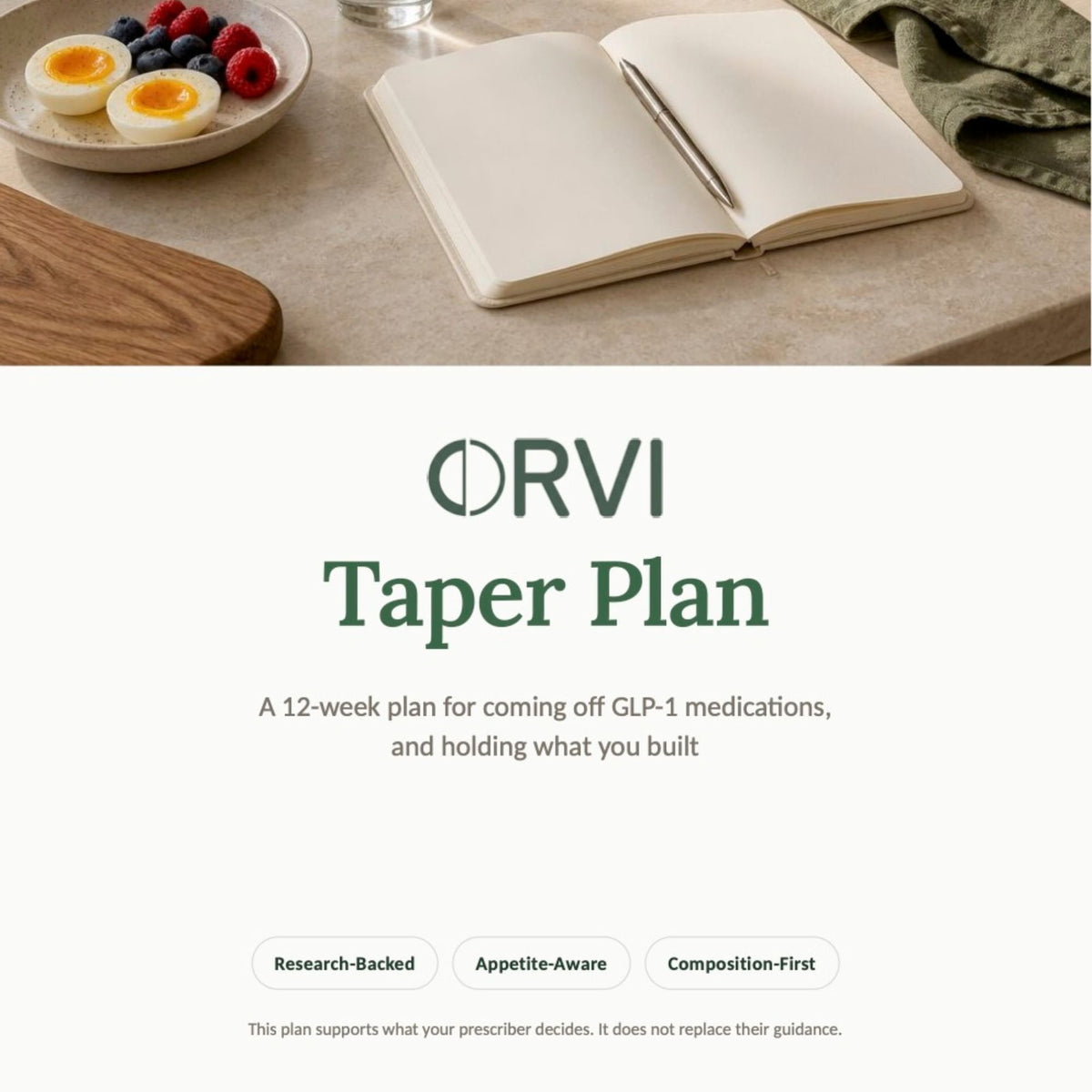 Orvi Taper Plan